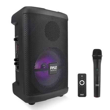 PYLE 8’’ Wireless Portable PA Speaker - Portable PA & Karaoke Party Audio Speaker with Built-in Rechargea PPHP874B